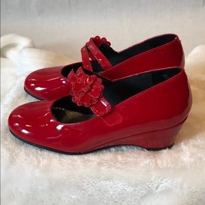 Red Patent Leather Shoes Size 4